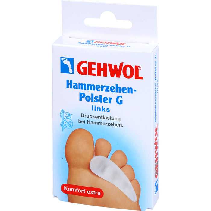 GEHWOL Polymer-Gel Hammerzehen-Polster G links, 1 pc Dispositif