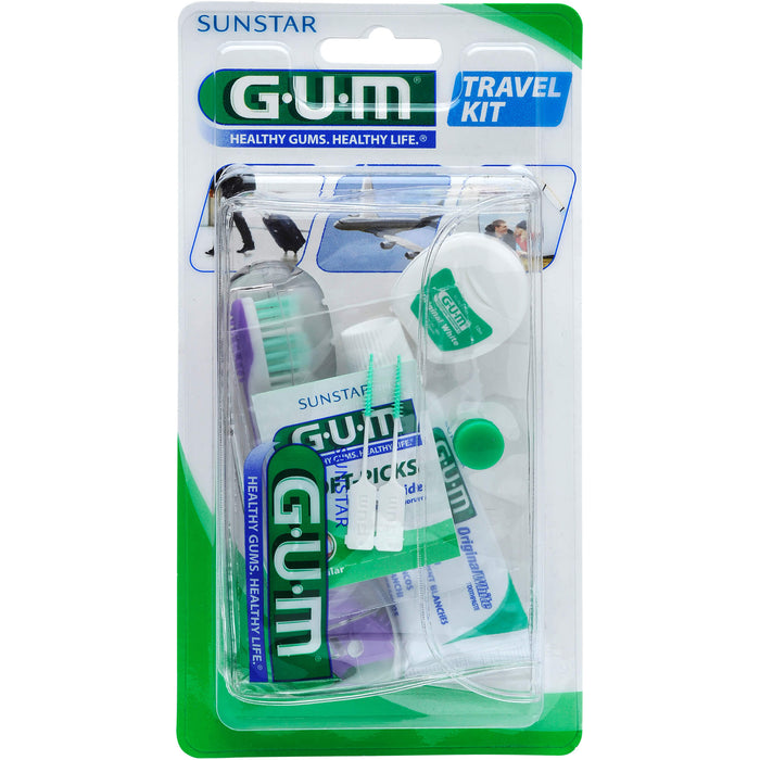 GUM Travel Kit (ZBürste + ZSeide + ZPasta), 1 St. Set