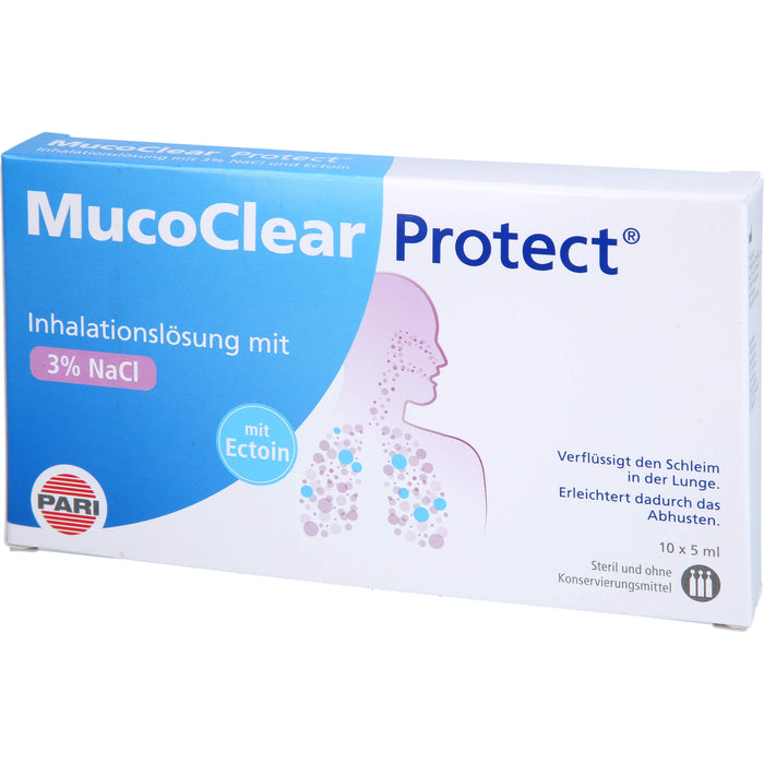 MucoClear Protect hypertone Salzlösung Inhalationslösung 3% NaCl mit Ectoin, 50 ml Solution
