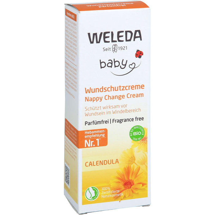 WELEDA Wundschutzcreme parfümfrei beruhigt die zarte Babyhaut, 75 ml Crème