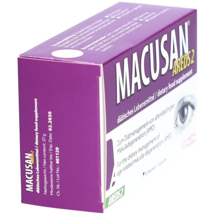 Macusan Areds2 Kapseln zum Erhalt normaler Sehkraft, 60 pcs. Capsules