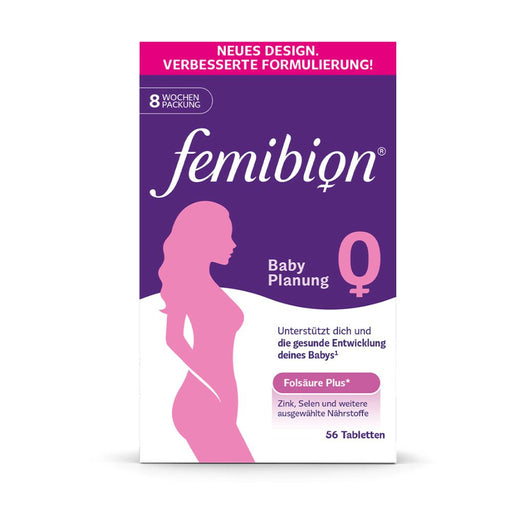 Femibion 0 Babyplanung Folsäure + Metafolin Tabletten, 56 St. Tabletten