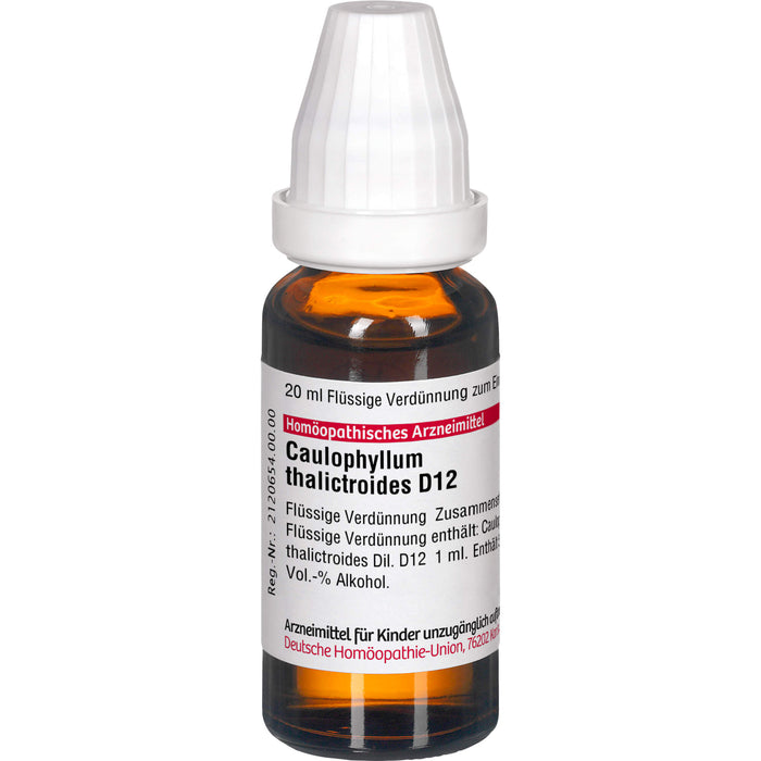 DHU Caulophyllum thalictroides D12 Dilution, 20 ml Solution