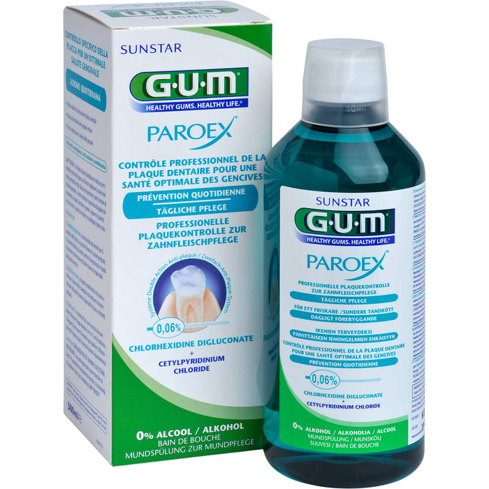 GUM Paroex 0,06% CHX Mundspülung, 500 ml Solution