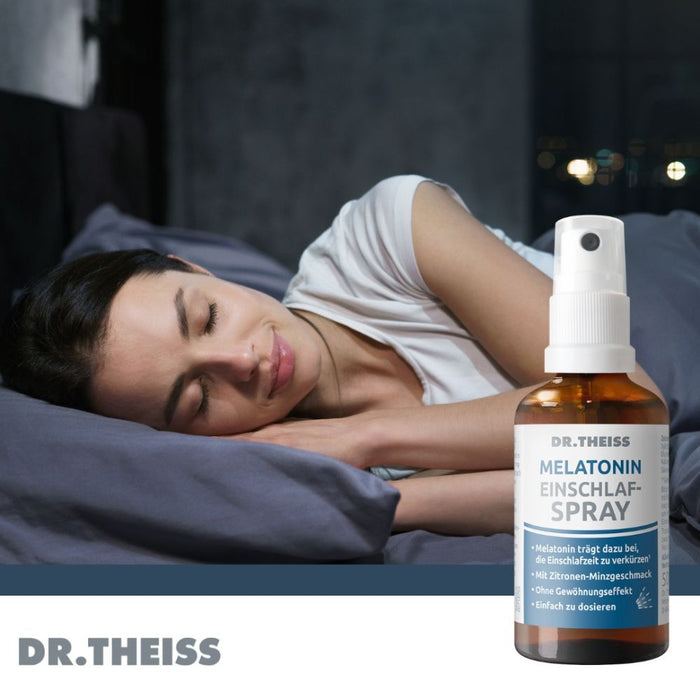 DR. THEISS Melatonin Einschlaf-Spray zur Verkürzung der Einschlafzeit, 50 ml Solution