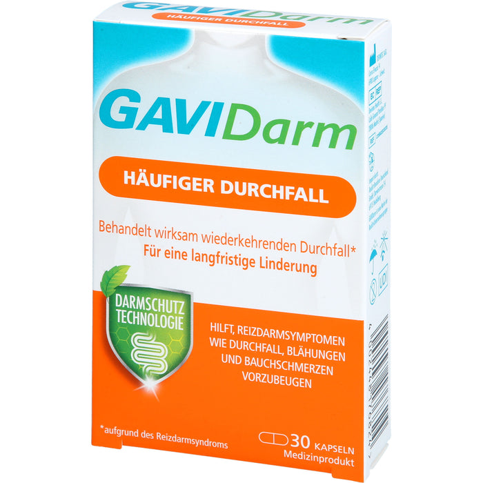 GAVIDarm Häufiger Durchfall Kapseln bei wiederkehrenden Darmbeschwerden, 30 pcs. Capsules