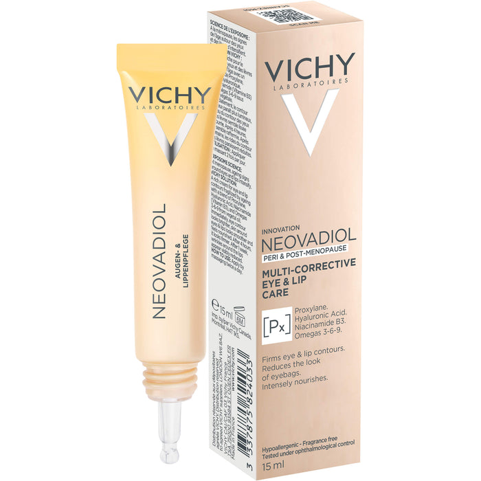 VICHY Neovadiol straffende Anti-Aging Augen- & Lippenpflege, 15 ml Creme