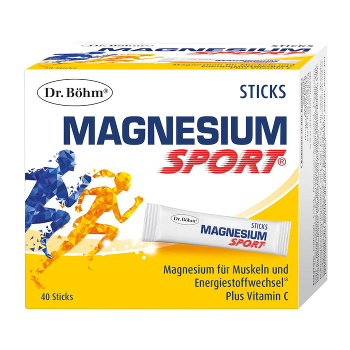 Dr. Böhm Magnesium Sport Sticks, 40 St. Direktgranulat