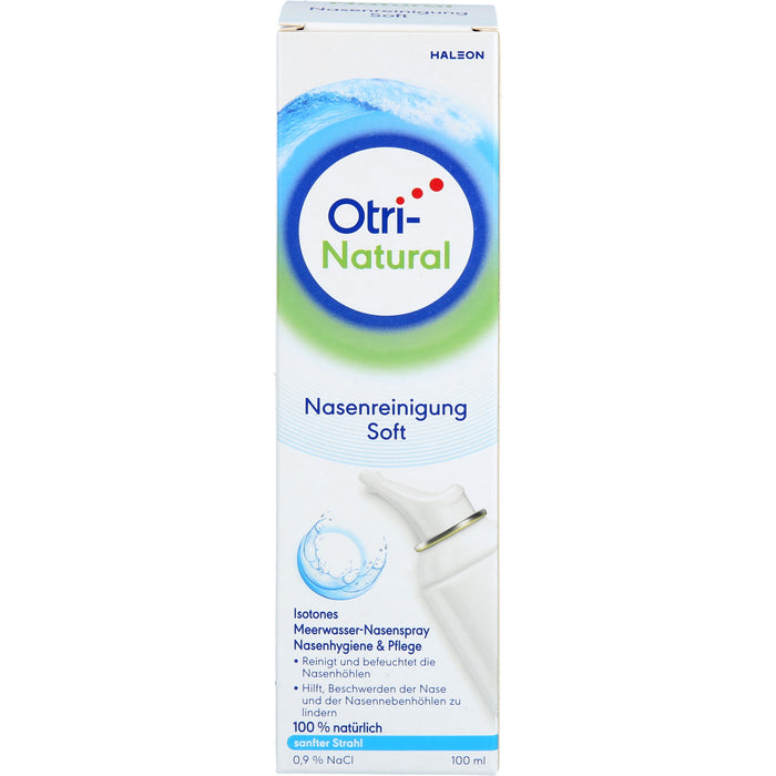 OtriNatural Nasenreinigung Soft isotones Meerwasser Nasenspray, 100 ml Lösung