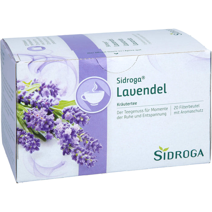Sidroga Lavendeltee für Momente der Ruhe und Entspannung, 20 pc Sac filtrant