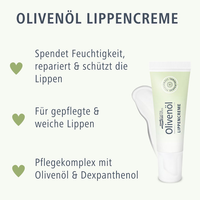 medipharma cosmetics Olivenöl Lippencreme, 10 ml Creme