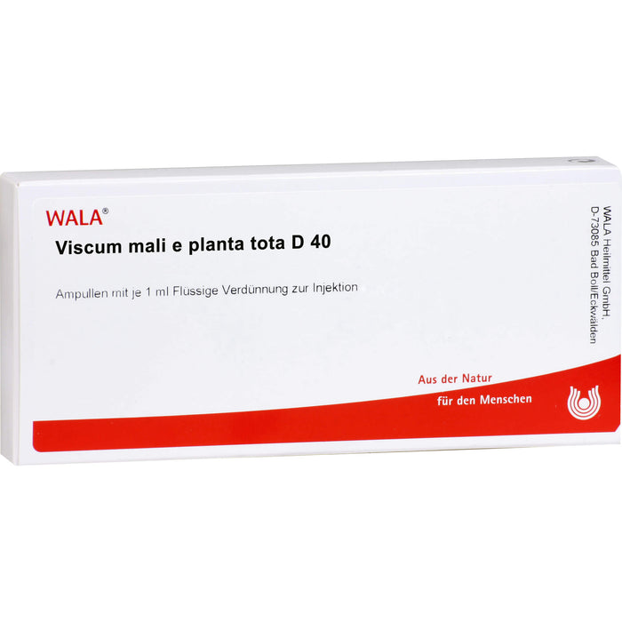 WALA Viscum Mali e planta tota D40 flüssige Verdünnung, 10 St. Ampullen