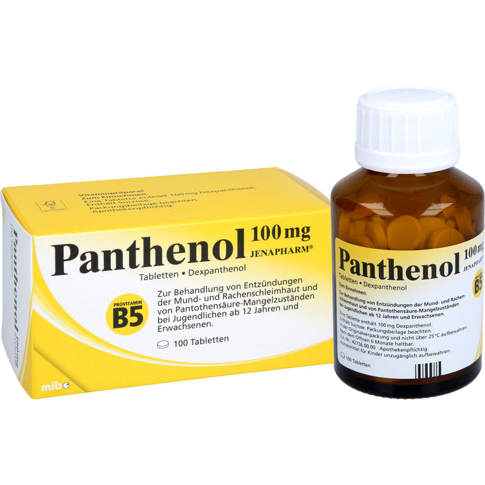 Panthenol 100 mg JENAPHARM Tabletten, 100 pcs. Tablets