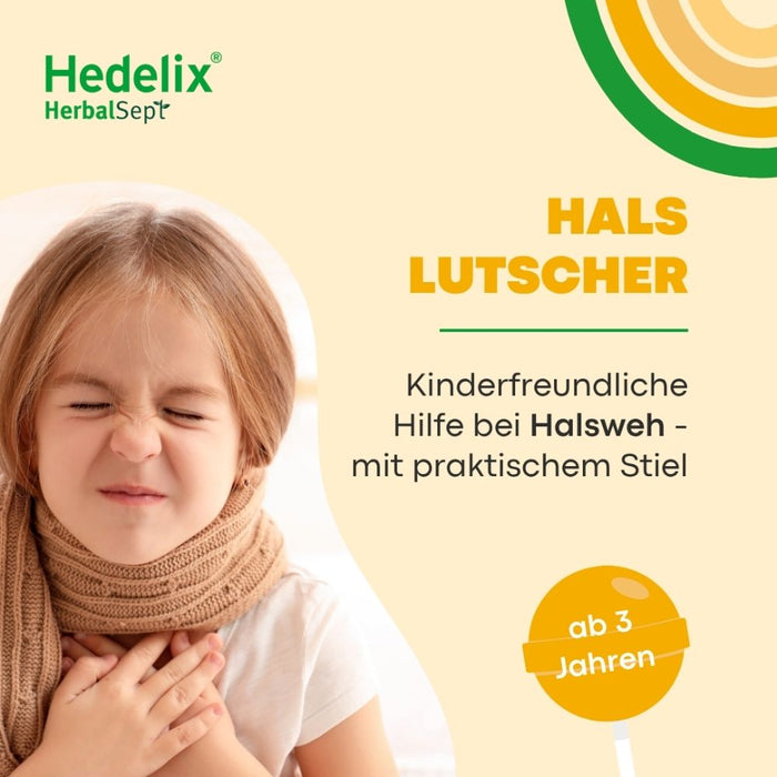 Hedelix HerbalSept Hals Lutscher Kids, 6 St. Lutscher