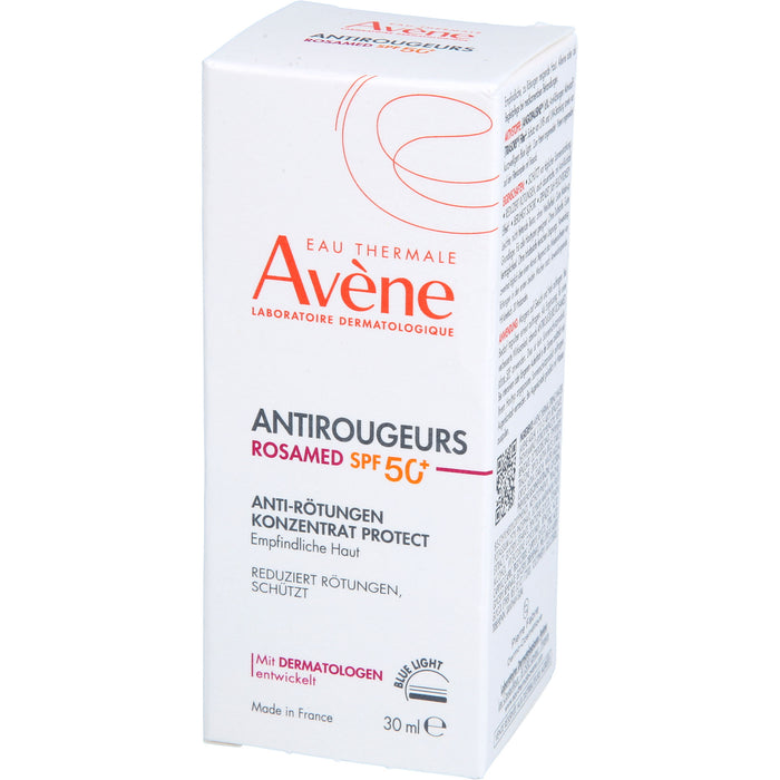 Avène Antirougeurs Rosamed LSF 50+ Anti-Rötungen Konzentrat Protect für empfindliche Haut, 30 ml Cream