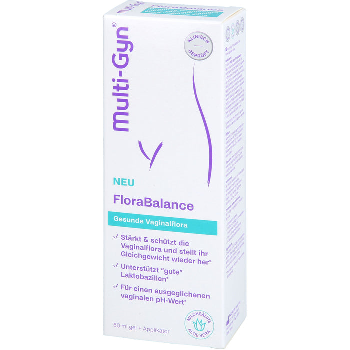 Multi-Gyn FloraBalance Gel zur Wiederherstellung, Stärkung und zum Schutz der Intimflora, 50 ml Gel