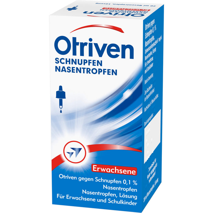 Otriven 0,1 % Nasentropfen für Erwachsene bei Schnupfen, 20 ml Solution