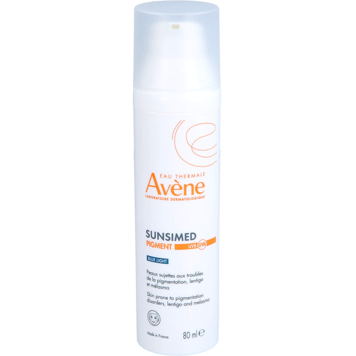 Avène Sunsimed Pigment LSF 50+ Eau Thermale zur Vorbeugung von lichtbedingten Pigmentflecken und Hautalterung, 80 ml Lösung