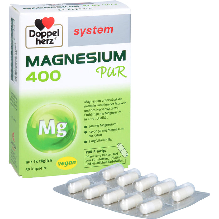 Doppelherz system Magnesium 400 Pur Kapseln, 30 St. Kapseln
