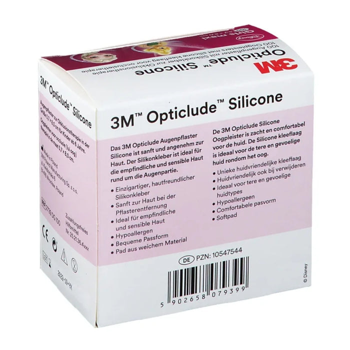 3M Opticlude Silicone Augenpflaster mit Silikonkleber zur Okklusionstherapie Disney Girls Maxi 5,7 x 8 cm, 100 St. Pflaster