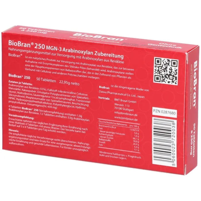BioBran Tabletten, 50 pc Tablettes