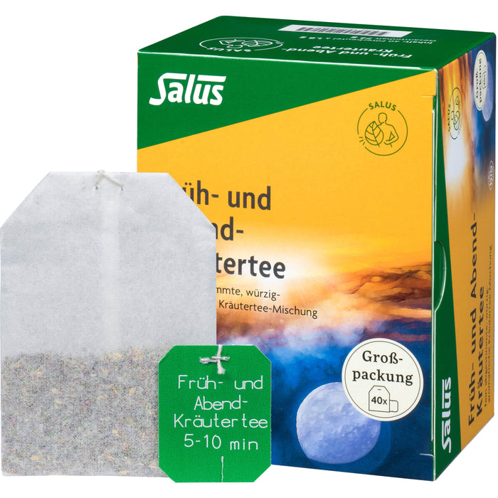 Salus Früh- und Abend-Kräutertee, 40 St. Filterbeutel