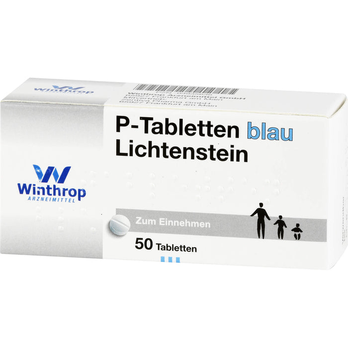 P-Tabletten blau Lichtenstein Tabletten, 50 pcs. Tablets