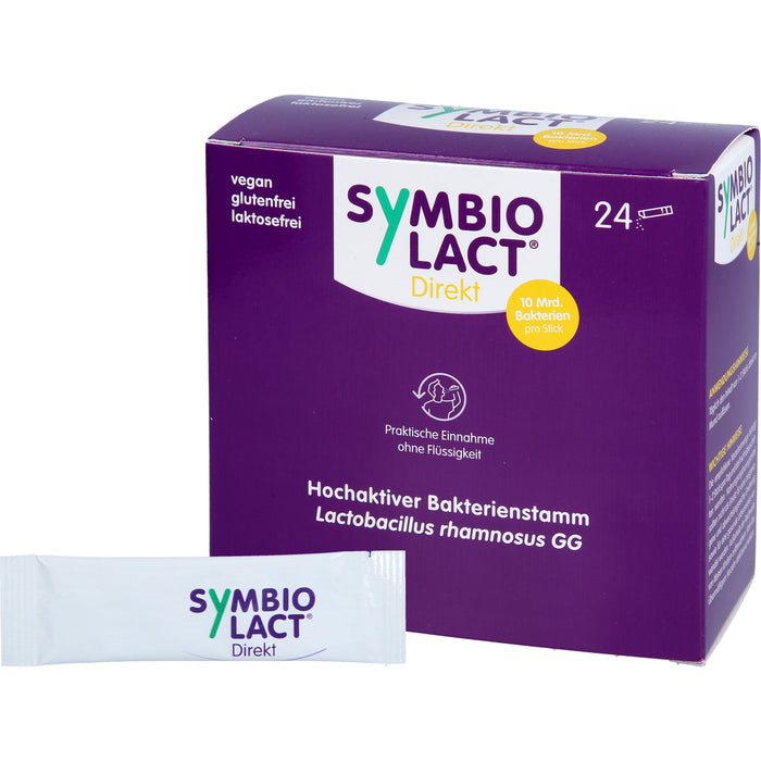 SymbioLact Direkt Sticks mit 10 Mrd. Lactobacillus rhamnosus GG mit fruchtigem Geschmack, 24 pcs. Sticks