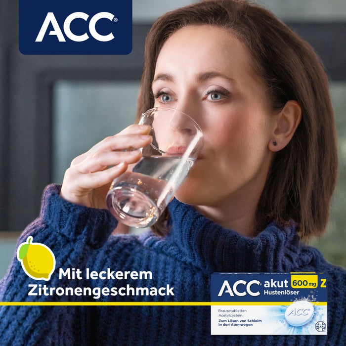 ACC akut 600 mg Z Hustenlöser Brausetabletten, 10 pcs. Tablets