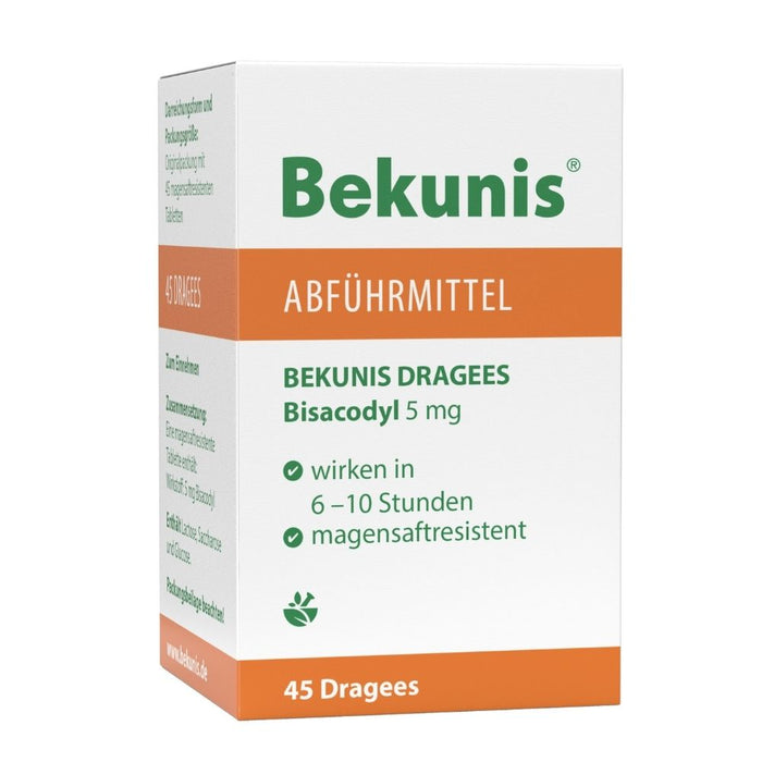 Bekunis Dragees Bisacodyl 5 mg Abführmittel, 45 St. Tabletten