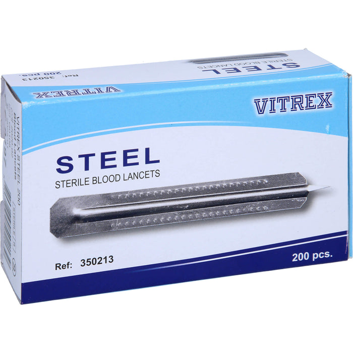 Vivomed Blutlanzetten metall einfach, 200 pc Paquet