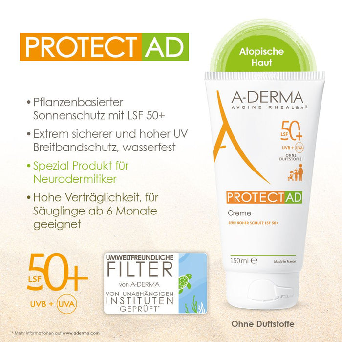 A-DERMA Protect AD Creme LSF 50+, 150 ml Cream