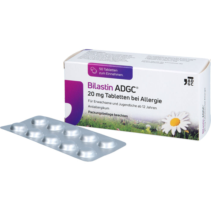 Bilastin ADGC 20 mg Tabletten bei Allergie, 50 pc Tablettes