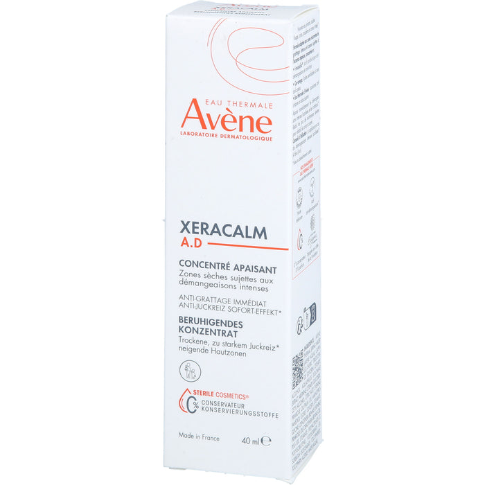 Avène XeraCalm A.D beruhigendes Konzentrat für trockene, zu starkem Juckreiz neigende Hautzonen, 40 ml Concentré