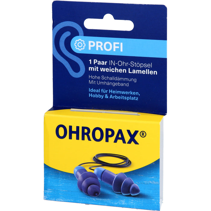OHROPAX Profi Lamellenstöpsel In-Ohr, 2 pc Bouchons d'oreilles
