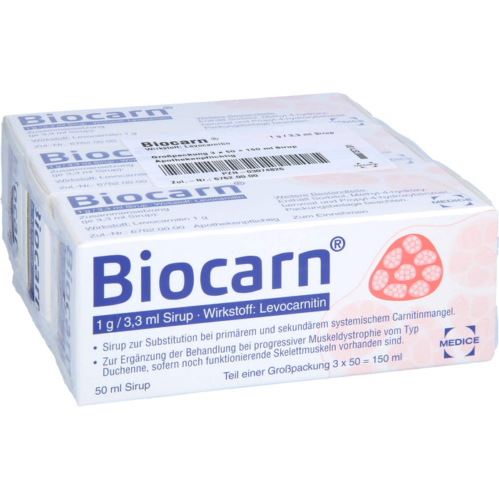 Biocarn 1 g/3,3 ml Sirup, 150 ml Solution