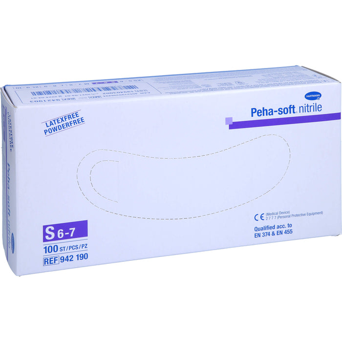 Peha-soft nitrile Untersuch.handsch. S unst.pudfr., 100 St HAS