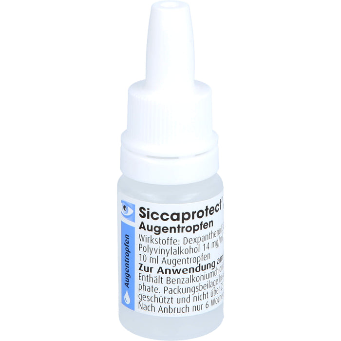 Siccaprotect Augentropfen zur Behandlung von Austrocknungserscheinungen der Horn- und Bindehaut, 10 ml Solution