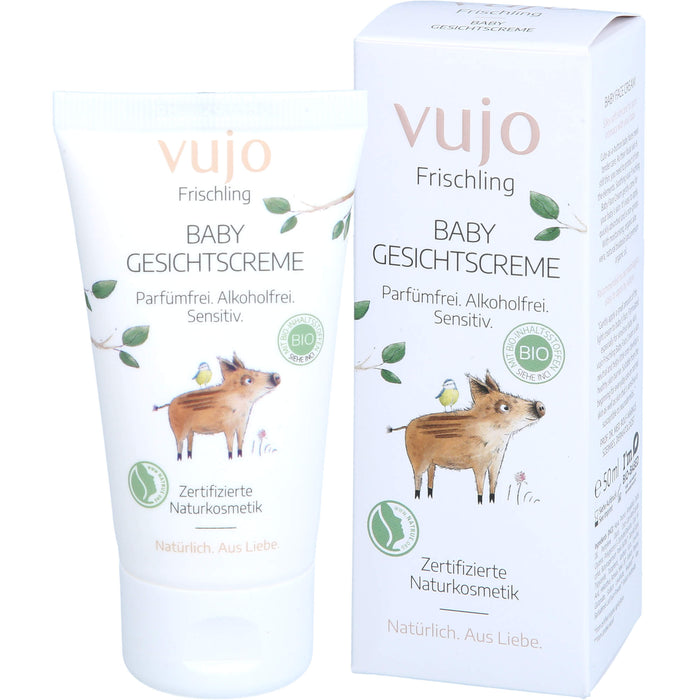 vujo Frischling Baby Gesichtscreme, 50 ml Crème