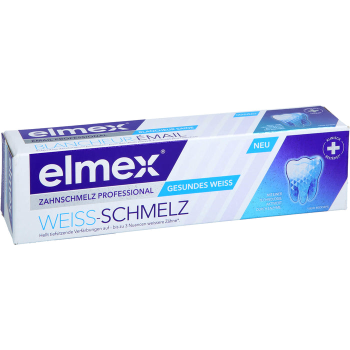 Elmex Zahnschmelz Professional Weiss-Schmelz Zahnpasta, 75 ml Toothpaste