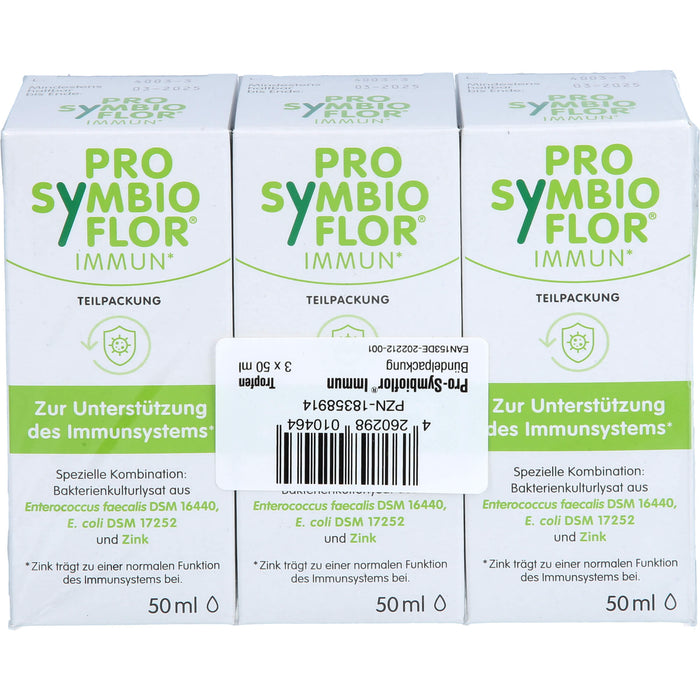 PRO-SYMBIOFLOR Immun mit Bakterienkulturen & Zink zur Unterstützung des Immunsystems, 150 ml Lösung