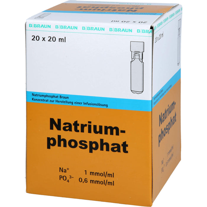 Natriumphosphat Braun Konzentrat zur Herstellung einer Infusionslösung, Mini-Plasco, 20X20 ml IFK