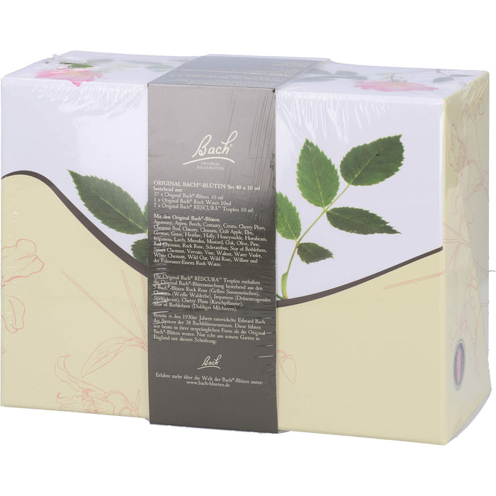 Bach Original Bach-Blüten Nr. 1-38 und RESCUE Tropfen Set in der dekorativen Pappbox, 40 pc Bouteilles