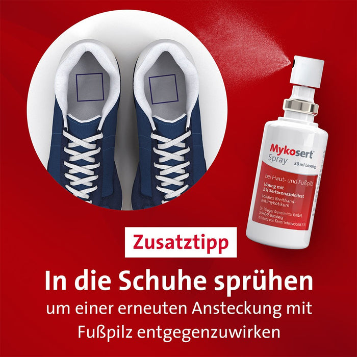 Mykosert Spray bei Haut- und Fußpilz, 60 ml Solution