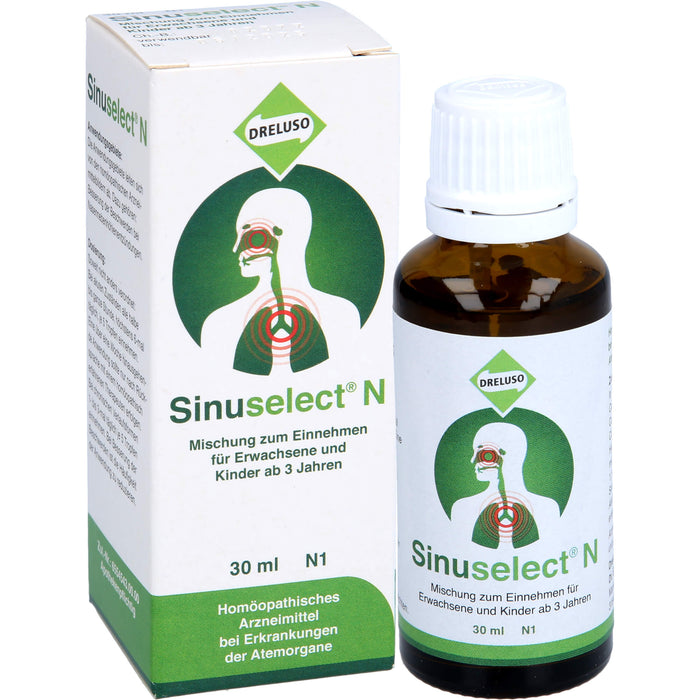 Sinuselect N Mischung bei Erkrankungen der Atemorgane, 30 ml Solution