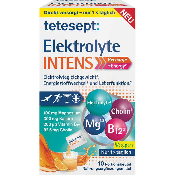 Tetesept Elektrolyte Intens Pulver, 10 St. Beutel