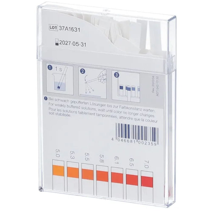MACHEREY-NAGEL pH-Fix Indikatorstäbchen pH 4,0-7,0, 100 pc Bandelettes réactives