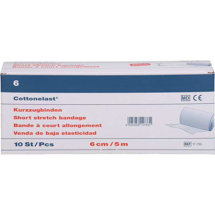 Kurzzugbin Cottonelast 6cmx5m, 10 St BIN