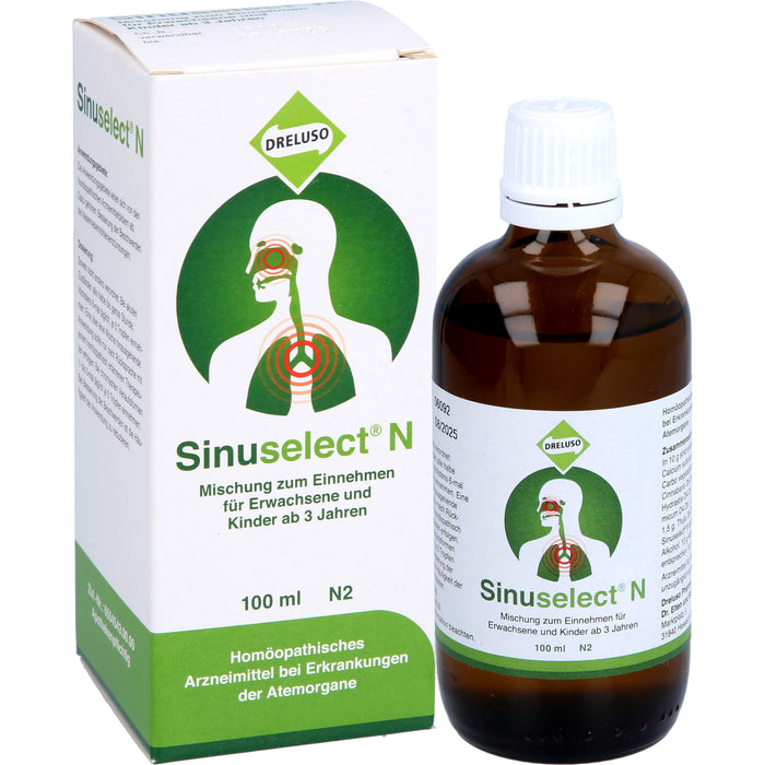 Sinuselect N Mischung bei Erkrankungen der Atemorgane, 100 ml Solution