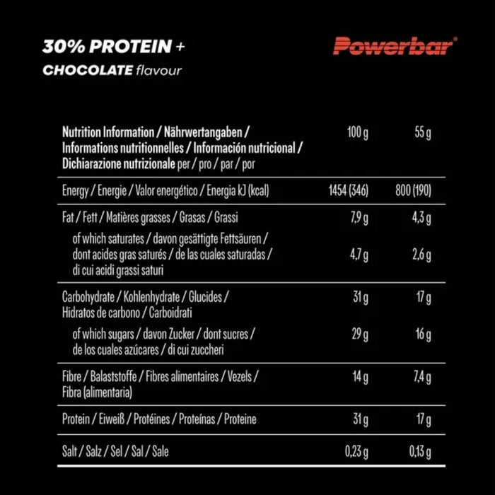 PowerBar Protein Plus 30% Chocolate Riegel, 55 g Bar